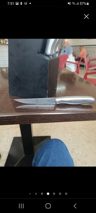 Juego de cuchillos de acero inoxidable