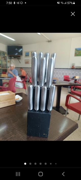 Juego de cuchillos de acero inoxidable