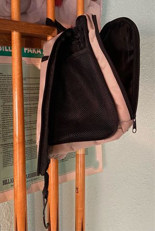 Bolso de mano American Crew beige y negro