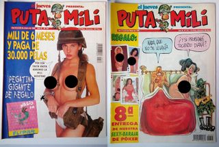 EL JUEVES PRESENTA PUTA MILI 14 revistas