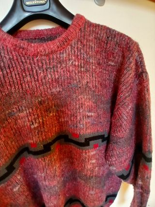 Maglione fantasia geometrica uomo