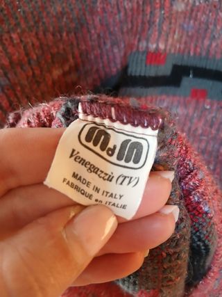 Maglione fantasia geometrica uomo