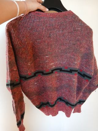 Maglione fantasia geometrica uomo