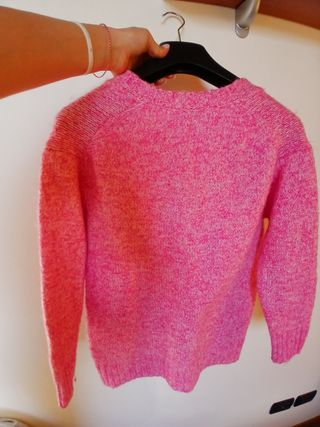 Maglione Zara Rosa Taglia Unica