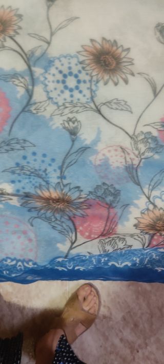 Pañuelo floral mujer 165x90