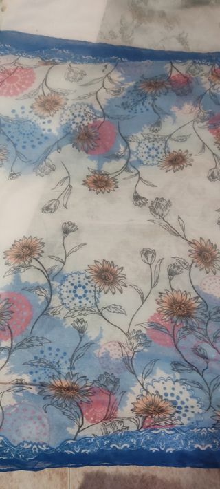 Pañuelo floral mujer 165x90