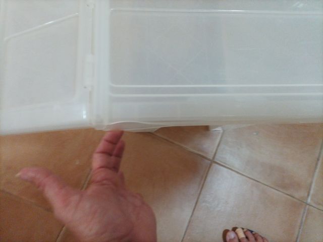 Baúl de plástico transparente