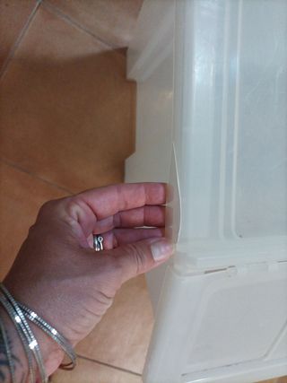 Baúl de plástico transparente