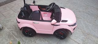 Coche eléctrico infantil rosa!