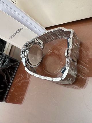 Reloj Emporio Armani 100M Plata/Negro