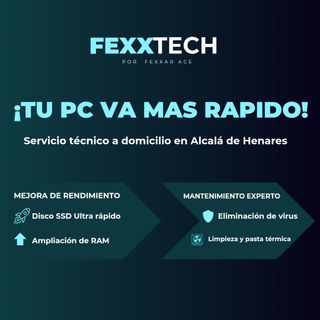 TÉCNICO PC PORTÁTIL. A DOMICILIO. ALCALÁ. FEXXAR.