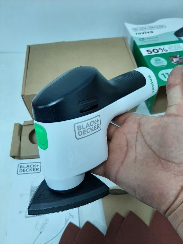 Lijadora Inalámbrica Black+Decker Reviva 12V