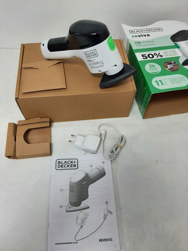 Lijadora Inalámbrica Black+Decker Reviva 12V