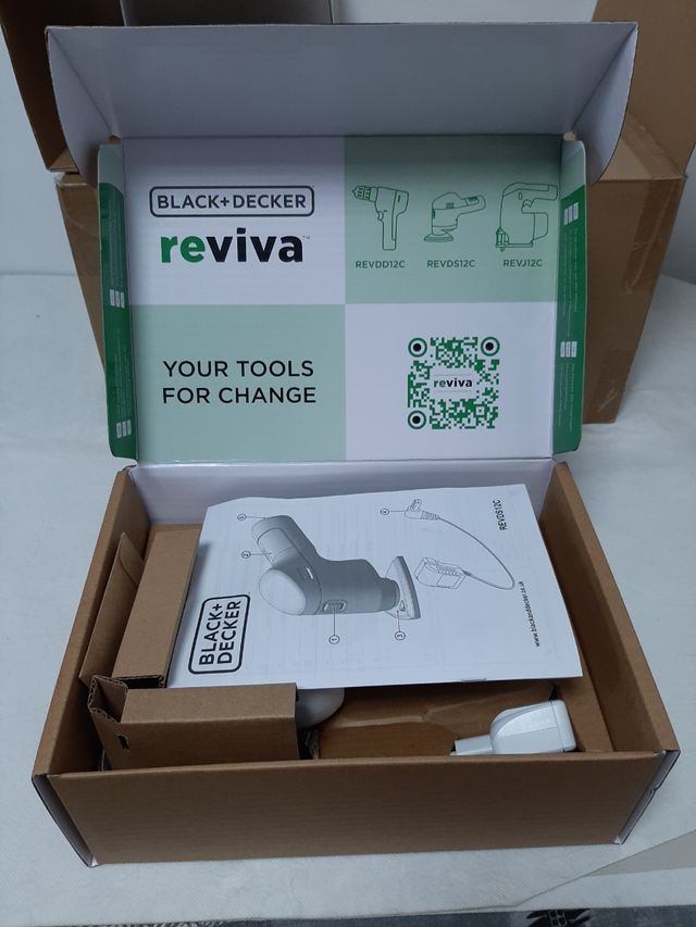 Lijadora Inalámbrica Black+Decker Reviva 12V