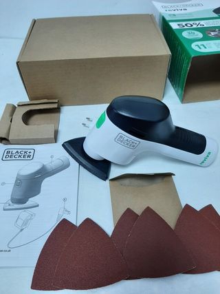 Lijadora Inalámbrica Black+Decker Reviva 12V