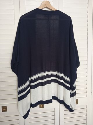 Chaqueta Mango Rayas Azul Blanco Talla Única