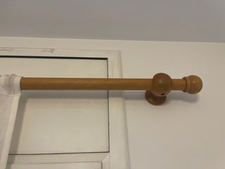 Cortinas de tela para ventana con palo