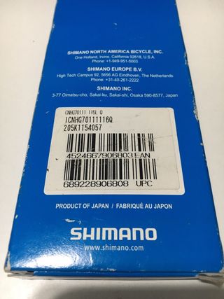 Cadena Shimano CN-HG701-11 11s 116L