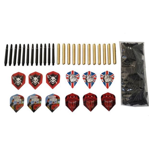 Pack dardos: 12 dardos + 200 puntas