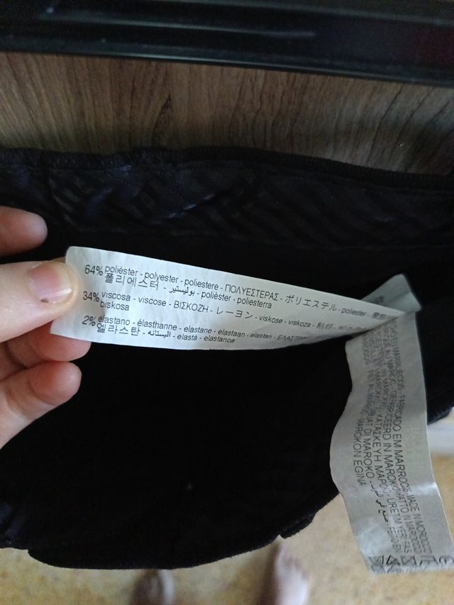 Pantalón de vestir hombre negro.