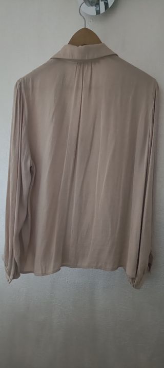 Blusa  nueva Sfera Beige Manga Larga Botones