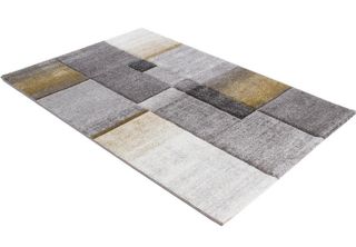 Tappeto Moderno TIMELAPSE GREY YELLOW 190x133 cm