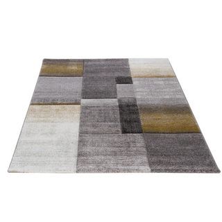 Tappeto Moderno TIMELAPSE GREY YELLOW 230x160