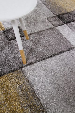 Tappeto Moderno TIMELAPSE GREY YELLOW 300x200