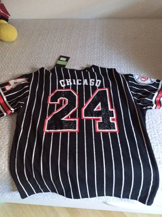 Camiseta Béisbol Chicago Talla M