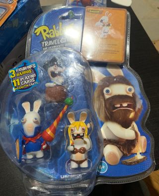 Rabbids Travel In Time - 3 Figure Pack + Cards
