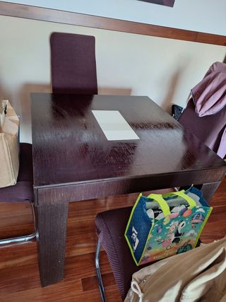 Mesa de comedor extensible madera