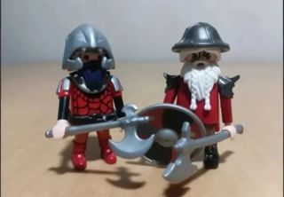 Playmobil 2 guerreros vikingos enanos