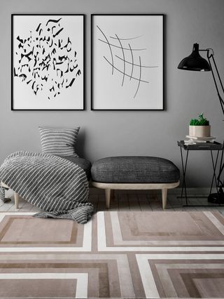 Tappeto STEP A GREY 190x133 CM (GalleriaFarah1970)