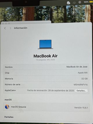 MacBook Air 13’ M4 Sky Blue