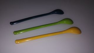 Set 3 cucharas largas bebé (verde, azul, amarillo)