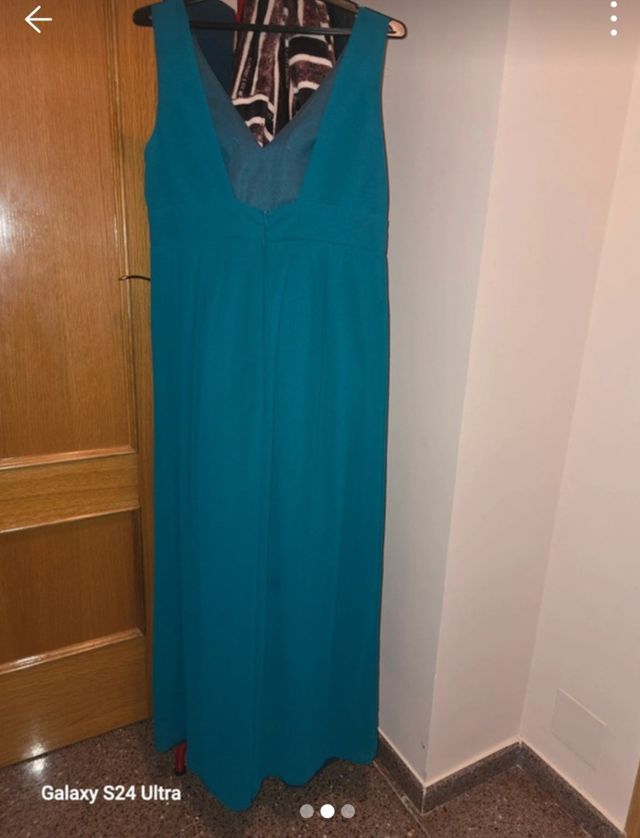 Mono fiesta mujer verde azulado