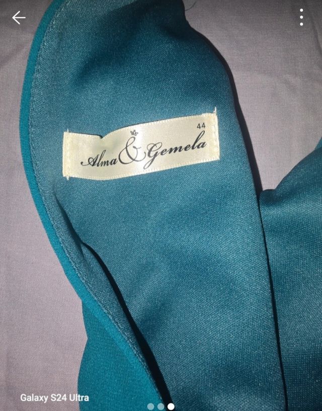 Mono fiesta mujer verde azulado