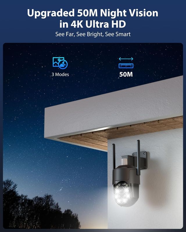 Cámara Vigilancia Exterior Ctronics 4K Zoom 5X