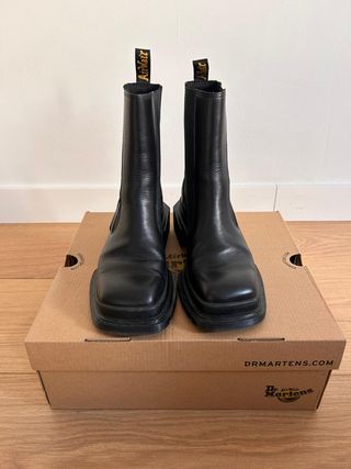 Botas Chelsea Dr.Martens Piel Negra Punta cuadrada