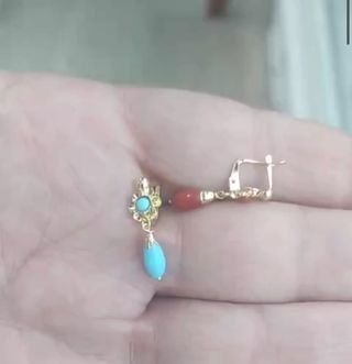 Pendientes BEBÉ Blanco en Oro de 18k 
