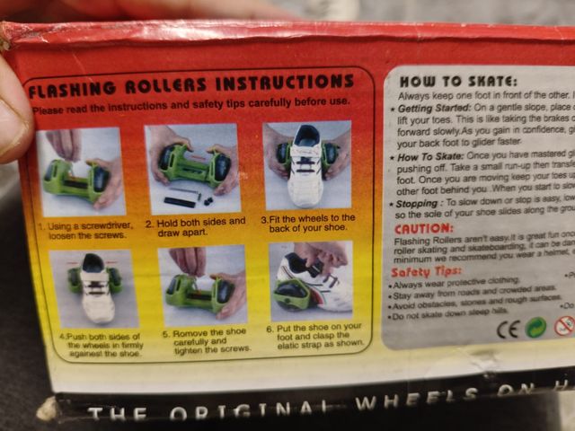 Ruedas Flashing Rollers para zapatillas.