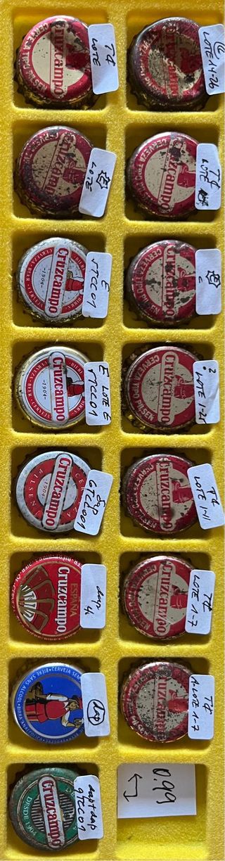 Chapas Cerveza Cruzcampo