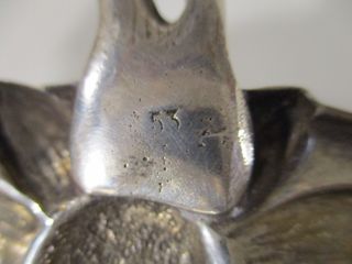 NO ENVÍO - BANDEJA ANTIGUA MODERNISTA PLATA 35 cm.