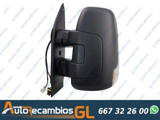 RETROVISOR IZQUIERDO ELECTRICO CONVEXO, TERMICO CON INTERMITENTE BRAZO CORTO (9PINS) IVECO DAILY 2014-