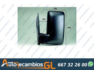 RETROVISOR MANUAL IZQUIERDO (BRAZO CORTO) IVECO DAILY 2000-
