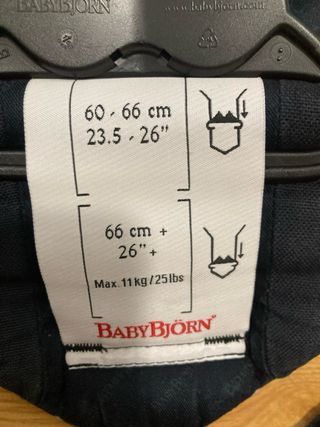 Mochila Porteo BabyBjörn 3.5-11kg y pañuelo fular
