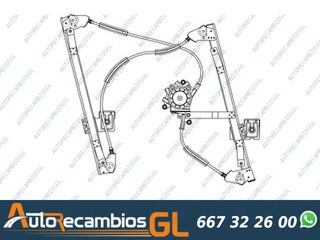 ELEVALUNAS ELECTRICO DELANTERO DERECHO (SIN MOTOR) AUDI A6 2004-