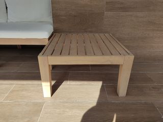 Sofá modular exterior y mesa centro