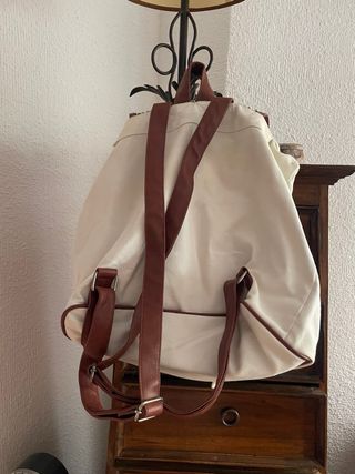 Mochila El Corte Inglés beige/multicolor