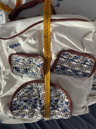 Mochila El Corte Inglés beige/multicolor